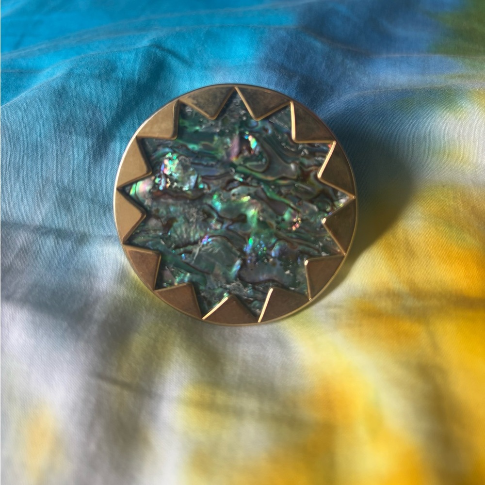 House of Harlow 1960 Gold Abalone Ring